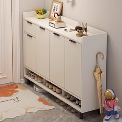 家庭用玄関用の1個から靴箱、新しいクリームスタイルの玄関収納キャビネット、一体型屋内多層収納靴ラック