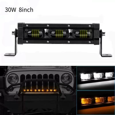 Car single-row 6D lens strip Roof Light