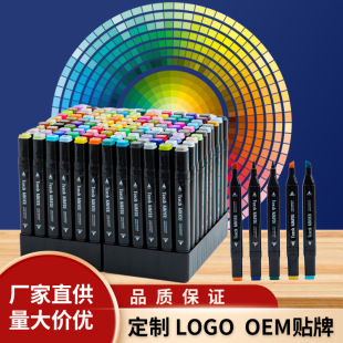 Factory direct supply double head marker pen watercolor pen marker pen color brush children's painting set spot wholesale