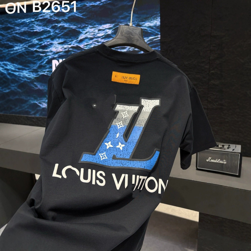 Ceiling Cross-Border Lujia 26Ss Summer New Letter Embroidery Short Sleeve T-Shirt for Men and Women, One Piece Wholesale