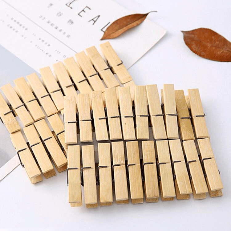 Bamboo Clips, Clothespins, Household Strong Wooden Clips, Quilt Clips, Small Clips, Clothes Clips, Windproof Greenhouse Clips