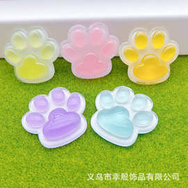 大卡可爱猫爪夜光冰透diy奶油胶手机壳冰箱贴发夹水杯贴树脂配件