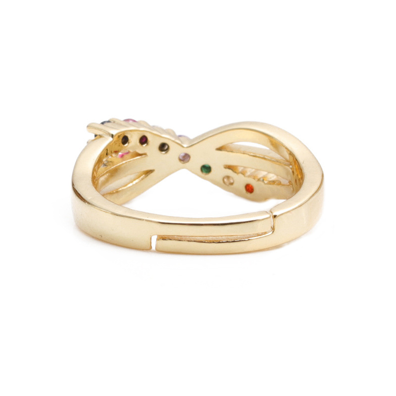 Fashion Simple Geometric Gold Opening Ring display picture 3