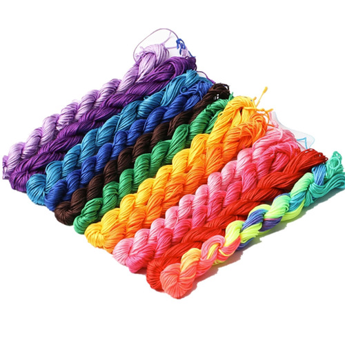 DIY Handmade Jewelry Accessories Bracelet Weaving Material A Jade Line 1mm Rope Tassel Chinese Knot Line Wholesale