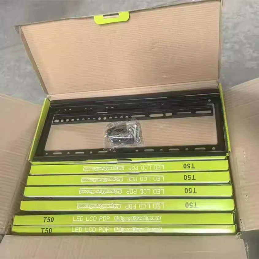 40-80 pulgadas LCD TV percha gran soporte integrado marco cuadrado universal ajustable soporte para colgar en la pared