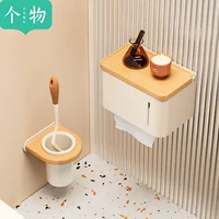 Коробка для туалетной бумаги для ванной комнаты, коробка для рулона туалетной бумаги, настенная полка для хранения полотенец в ванной комнате без перфорации