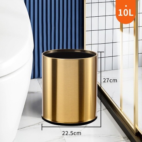 Gran capacidad cubo de basura Hotel sala de billar habitación de invitados hogar cesta de papel rectangular de almacenamiento de baño Cubo de cocina cubo redondo