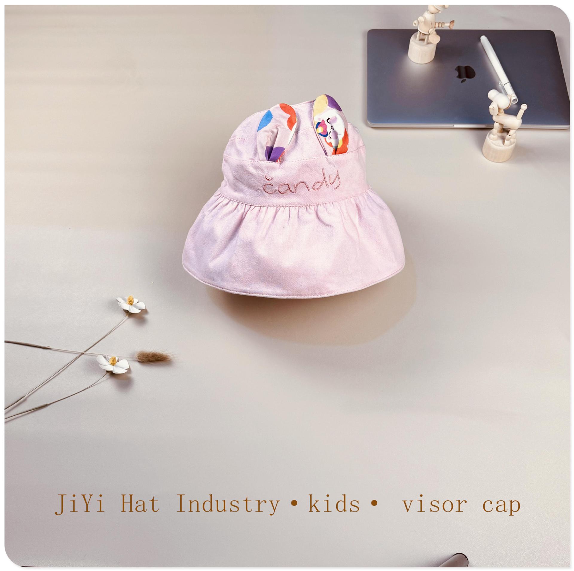 핑크 (사탕 토끼 귀 빈 태양 모자)