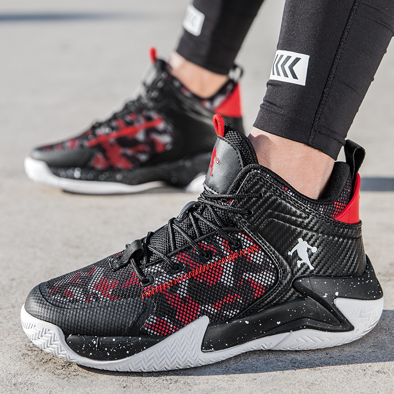 Men's shoes basketball shoes for primary and secondary school students sneakers teenagers high-top sneakers men's basketball fashionable thick-soled men's shoes