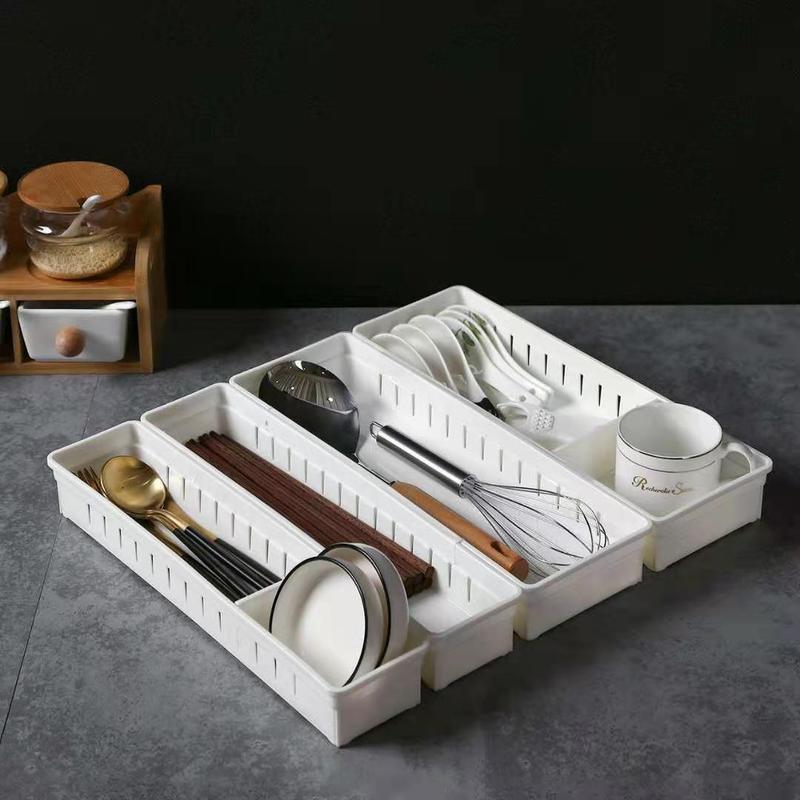 modern Simplicity Plastic drawer A partition storage box desktop Cosmetics Storage box kitchen tableware Arrangement Stands