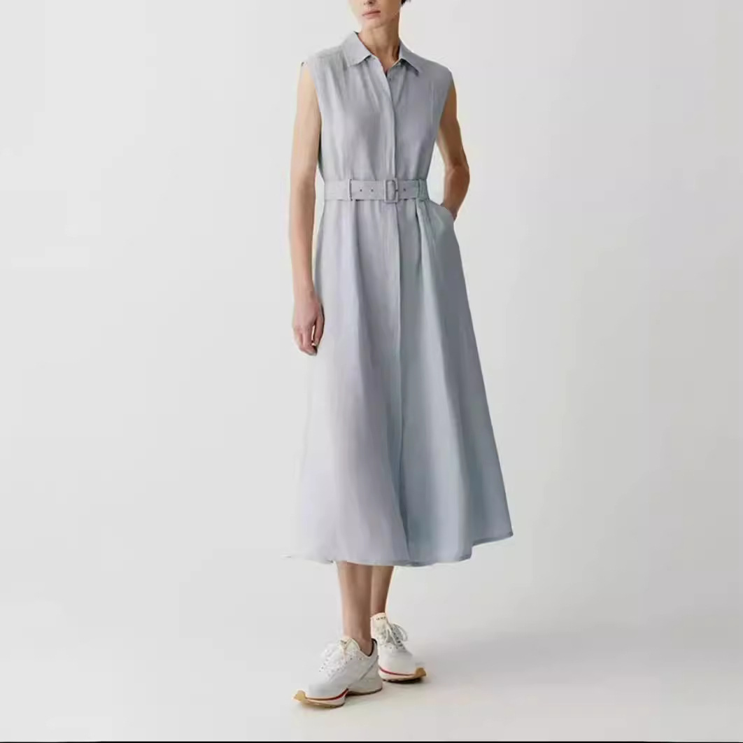Summer dress with sleeves sleevless