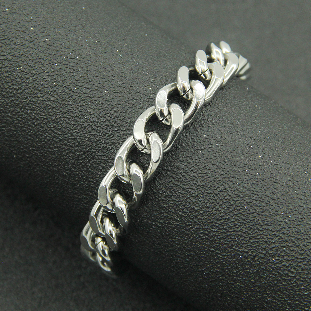 Geometric Titanium Steel No Inlaid Men's Bracelets display picture 2