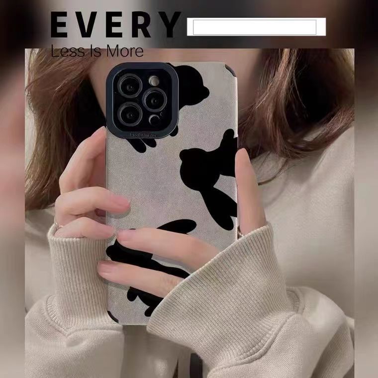 Premium Samsung A71 Phone Case Suede Rabbit Design For Women_voghion.com