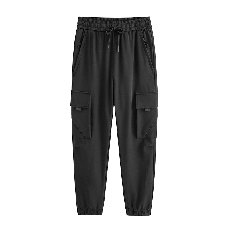 Herrenbekleidung Paar Sport Freizeithosen Herren Frühling und Herbst Outdoor Overalls Große Größe Gewebte Wasserdichte Hose Mit Mehreren Taschen_voghion.com