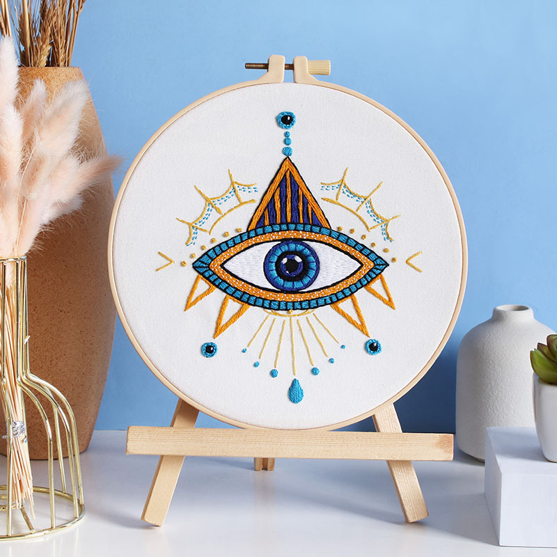 Original nuevo paquete de material bordado a mano DIY transfronterizo amazon inglés astral planeta ojos misteriosos
