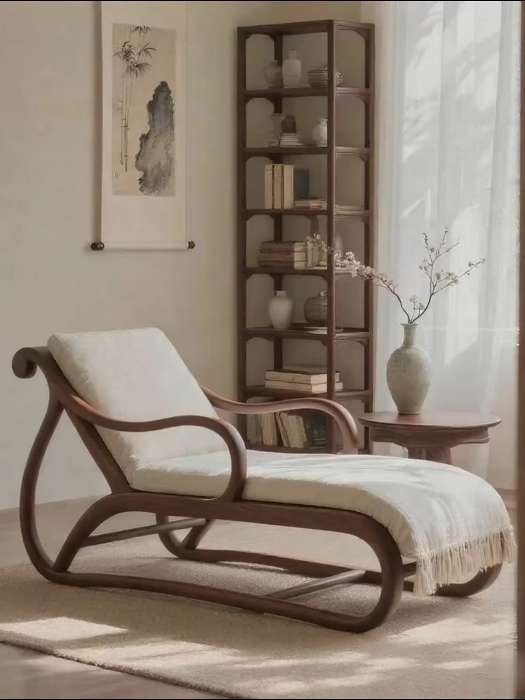 Шезлонг Oriental Living N-1 белый ясень