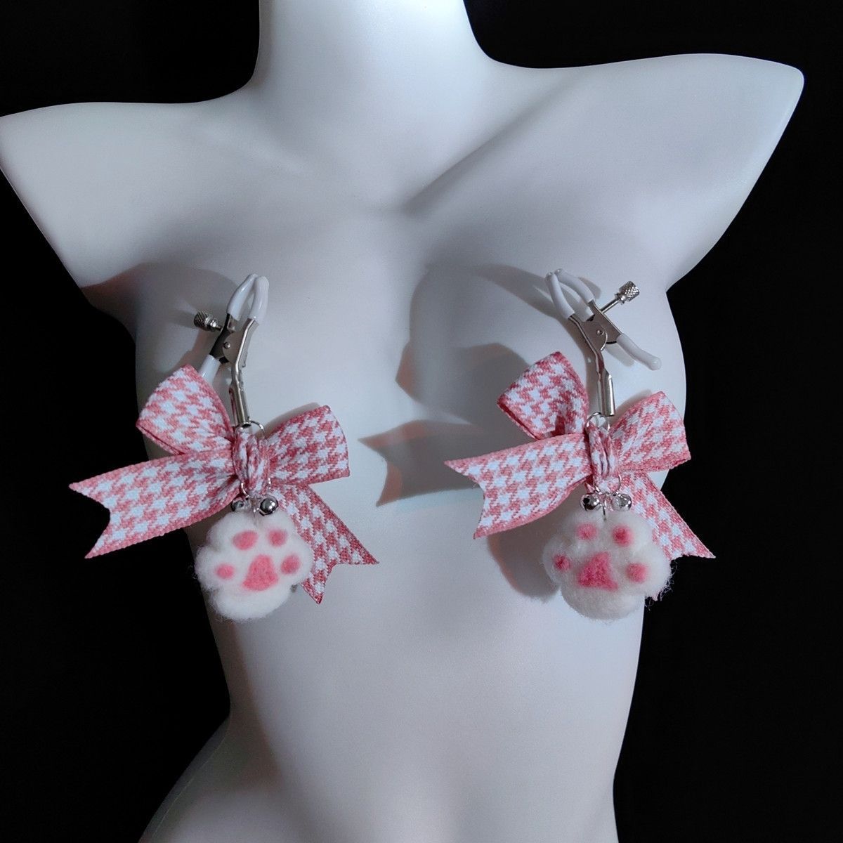 Fábrica directa de artículos sexuales SM esclavo femenina arco de cuentas cadena de leche clip pareja coqueteo artículos de venta