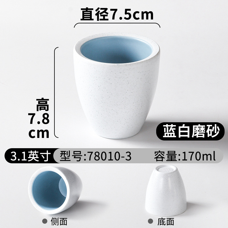78010-3 파란색과 흰색 반투명