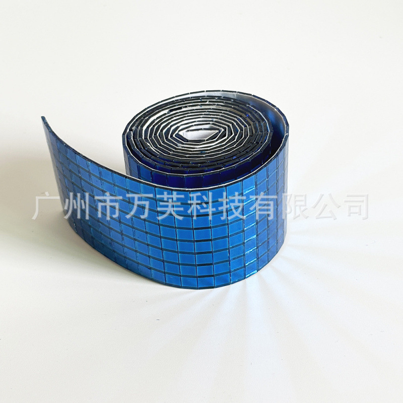 10色马赛克镜片玻璃墙贴自带背胶镜面球贴片手工DIY自粘装饰镜子|undefined