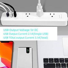 工廠新版現貨批發美標專孔3位USB口接線板帶智能識別手機平板插座