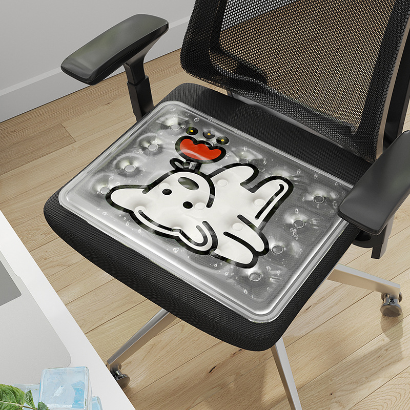 Ven a la foto cojín de hielo de verano personalizado cojín de asiento oficina transpirable cojín de agua de verano enfriamiento dormitorio de estudiantes cojín de trasero frío