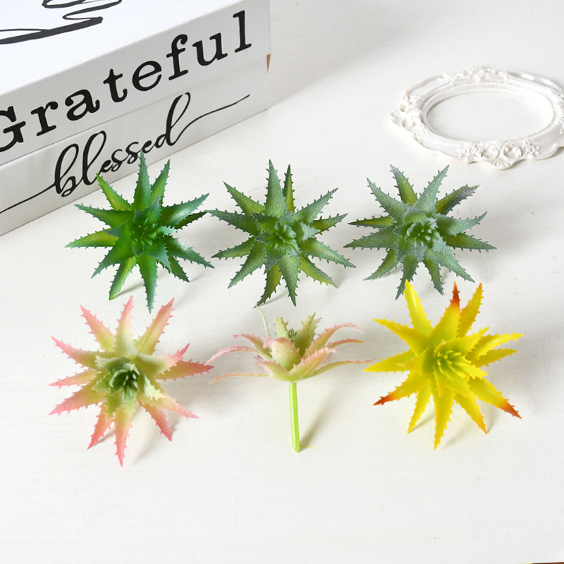 Simulación transfronteriza suculenta especial para plantación de aloe vera pequeña plantación verde pequeña plantación de bonsai pequeña plantación de flores suculentas accesorios diy falso plantación verde