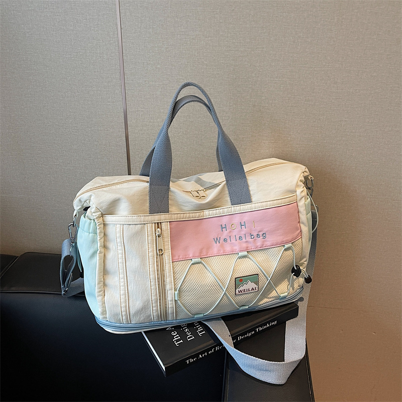 Moda nueva bolsa deportiva de fitness separación seca y húmeda bolsa de almacenamiento de equipaje multifuncional portátil bolsa de viaje de embarque