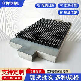 毛刷厂家定制尼龙毛刷异形PVC除尘刷工业用机械防尘硬毛塑料刷子