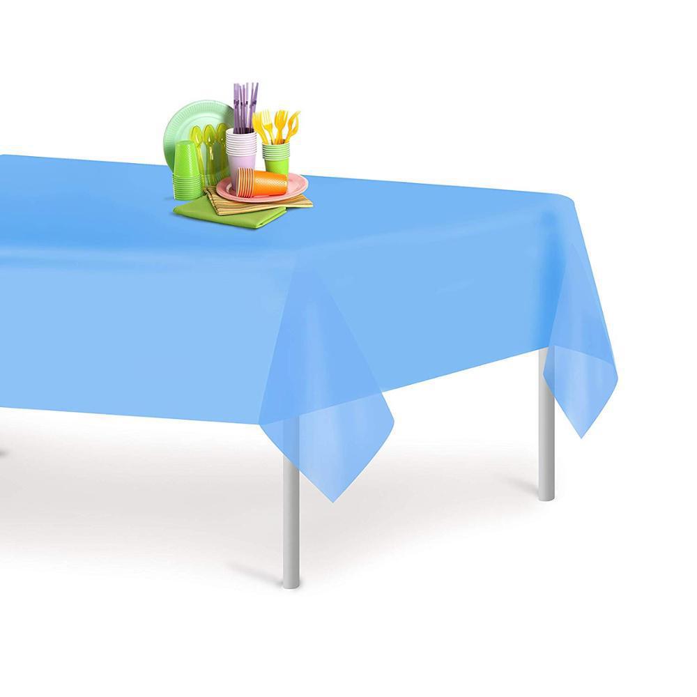 Mantel Desechable de Color Sólido, Mantel de Plástico PE Impermeable y Resistente al Aceite, Engrosado, para Hotel, Hogar, Fiesta, Venta al por Mayor, Mesa de Comedor