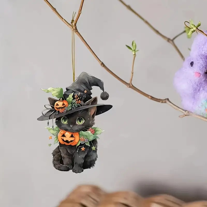 Nuevo cross-border Halloween Navidad caricatura adorable gato colgante decoración colgante de Navidad decoración colgante de automóvil