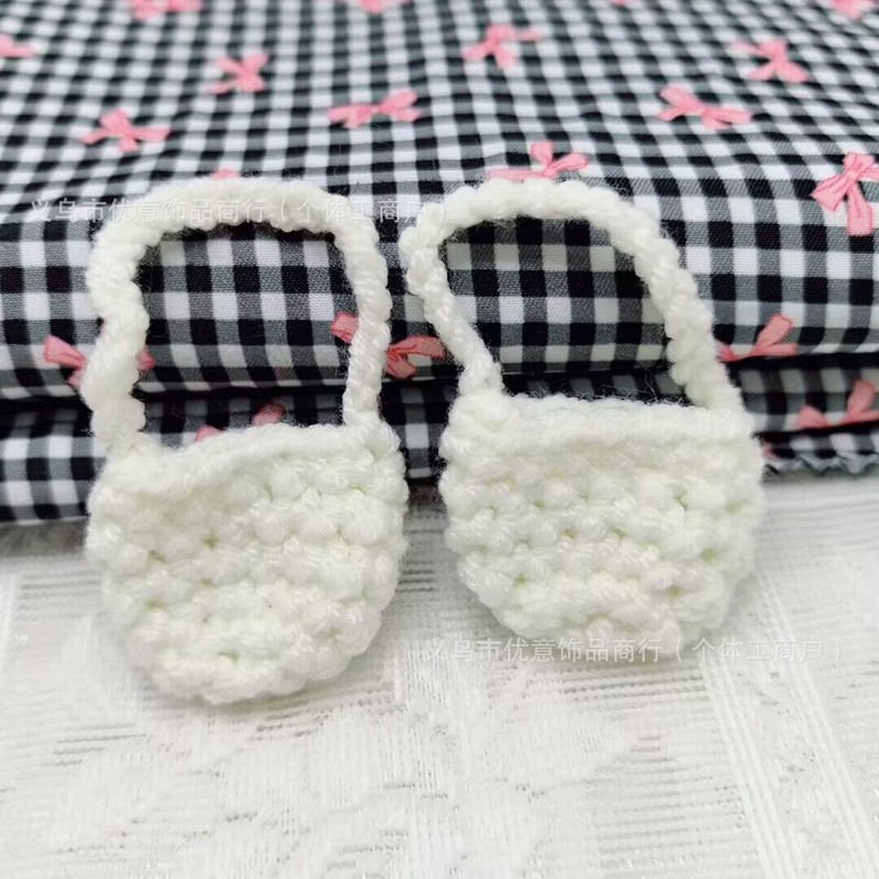 手作り毛糸編みDIYバッグbluetoothイヤホンバッグ服装補助アクセサリーミニ毛糸編み小包|undefined