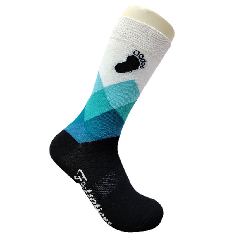 Европейские и американские уличные хип-хоп геометрические носки до середины икры пара европейские и американские уличные модные жаккардовые носки