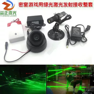 Green laser emission and reception for chamber maze game Complete set of receiver for anti-theft chamber escape