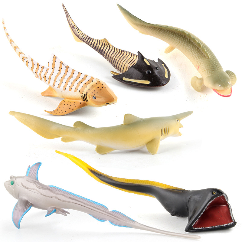 Simulación de Vida Marina modelo espada beso tiburón cocodrilo dinosaurio rey mundo submarino educación temprana decoración submarino animal traje