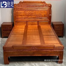 全花梨木实木床菠萝格木榫卯中式仿古雕花双人主卧1.8米红木婚床