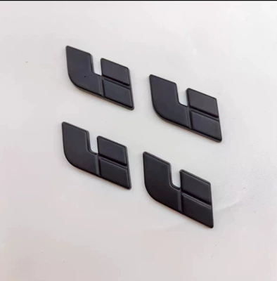 Warrior Car Logo Made of Car logo - a-set-of-x4-glossy-black-wheel-hub-markers