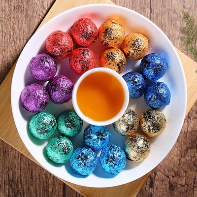 大量批發 雲南滇紅茶 曬紅龍珠 錫紙七彩龍珠 散裝 越陳越香