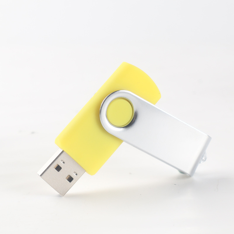 Rotary u disk logo personalizado metal 32g clip creativo 16g exposición oferta regalo 8g alta velocidad al por mayor unidad flash USB