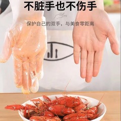 Disposable gloves food grade TPE gloves wholesale wear-resistant kitchen dishwashing gloves waterproof and oil-proof picnic essentials