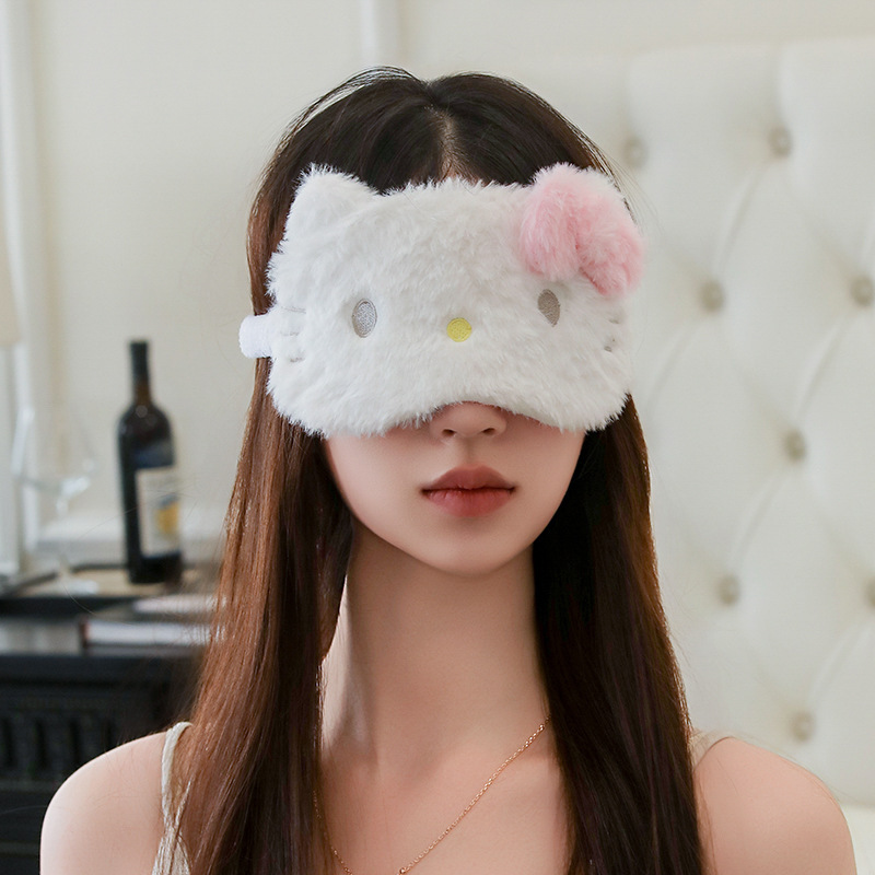 新しいぬいぐるみ漫画かわいいシナモン犬アイマスク睡眠遮光目の保護クロミガールアイマスク在庫卸売|undefined