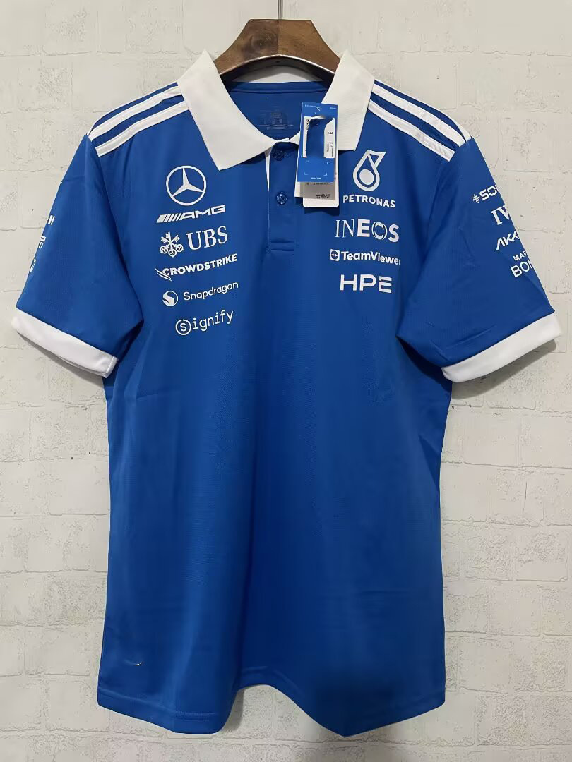 2026梅赛德斯奔驰球迷版蓝色polo / S