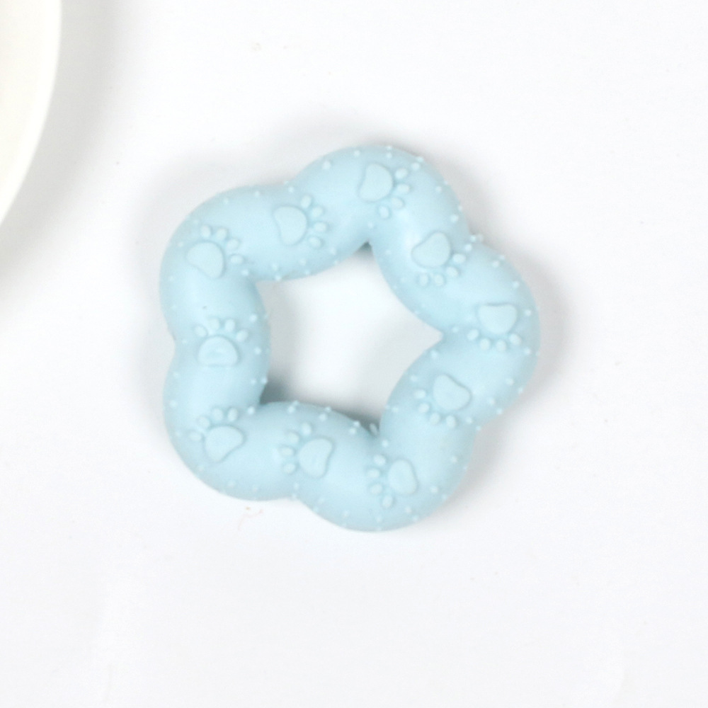 Huella estrella de cinco puntas azul 55g7,5 cm incluida la bolsa de opp