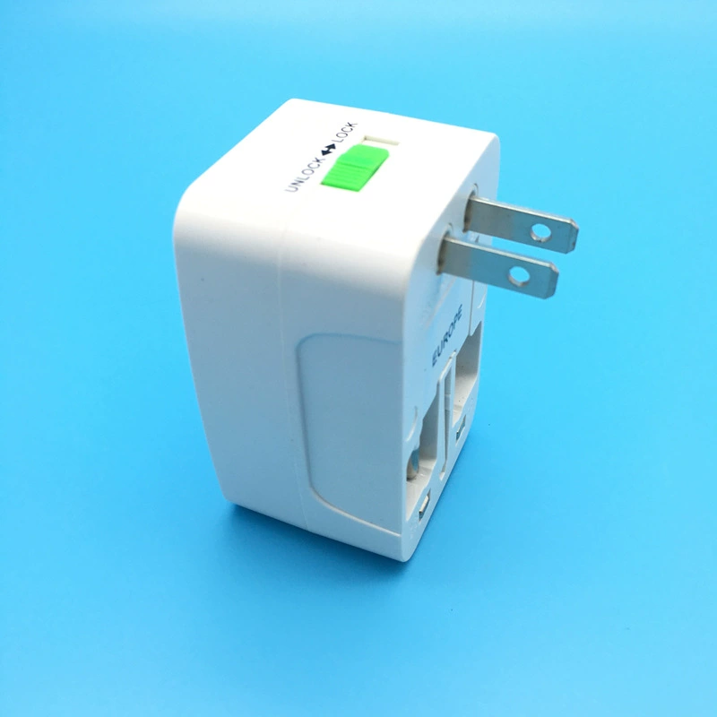 Трансграничная поставка Многостраничный путешествий конвертер вилки USB зарядное устройство США, Европа и британский стандарт конвертеры