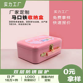 马口铁盒长方形包装香膏收纳盒糖果首饰蛋糕礼品翻盖饼干盒金属盒