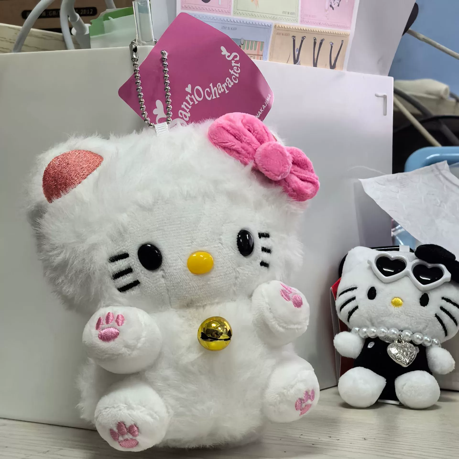 Плюшевая подвеска-брелок для ключей (Hello Kitty) симпатичная кукла, мягкая мини-плюша 10+ вариантов дизайна, подарок 0.038 кг
