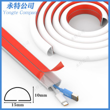 PVC線槽明裝自粘15mm防踩裝飾家用電線網線走線槽軟線條布線家裝