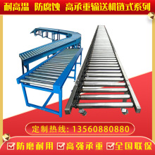滚筒输送机卸货搬运输送线不锈钢物流分拣流水线无动力滚筒输送机