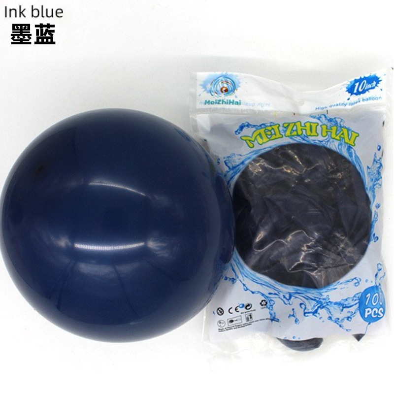 Globo mate personalizado de 10 pulgadas engrosado decoración de la sala de bodas decoración de la fiesta de cumpleaños globo de impresión de Navidad al por mayor