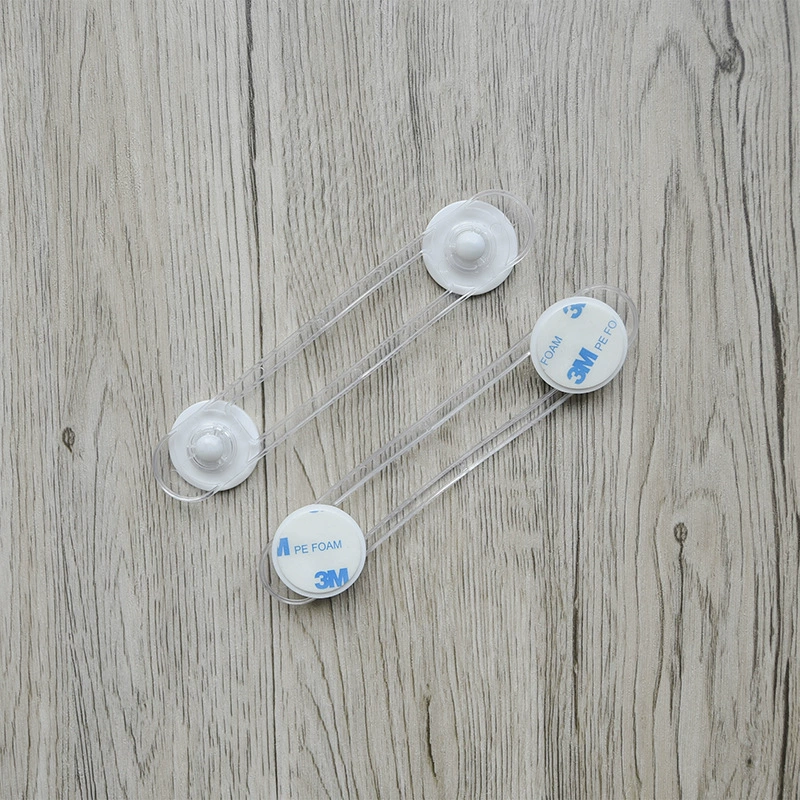 Child Safety Drawer Lock Melbonsen, Transparent 3M Adhesive, Adjustable 11.3/16.7 cm