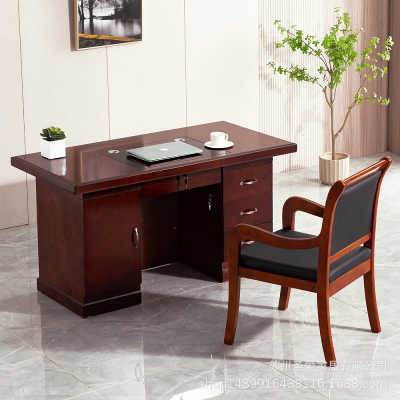 Modern simple density board veneer paint manager clerk supervisor single desk desk Modern simple density board veneer paint manager clerk supervisor single desk desk